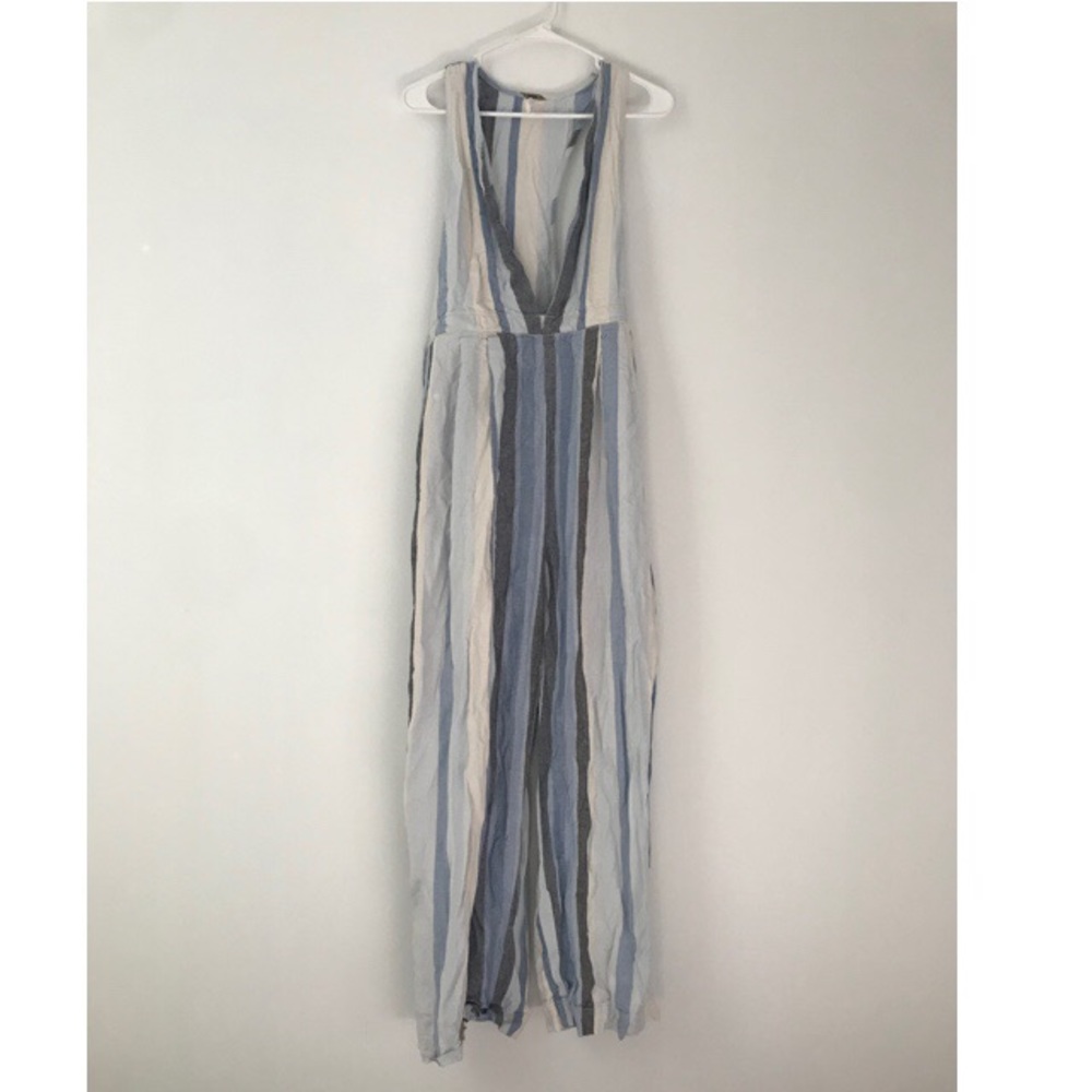 Free People • striped jumpsuit